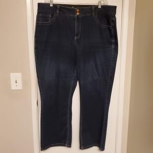 Lane Bryant Tighter Tummy Straight Leg Jeans 20 Short